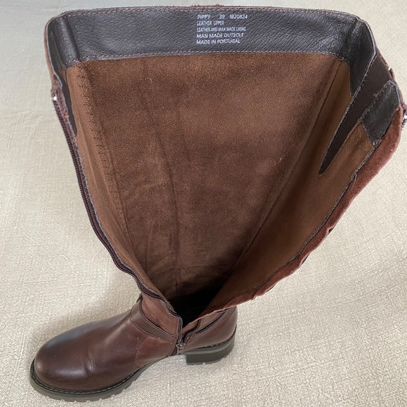 Miz Mooz Pippy Knee High Brown Leather Harness Boot - Size 8/EU 39 - Picture 10 of 14